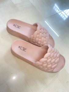 Cute Peach 🎀✨ Flats , Flipflops For Women