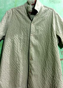 Textured Button-Down Shirt