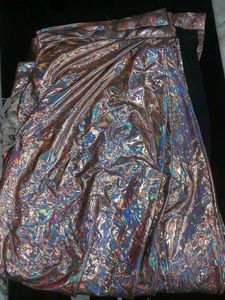 Shiny Party Blouse And ReadyMade saree 🥻