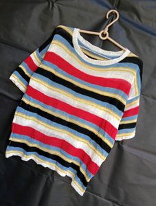 💕Multicolored T shirt Type Top🥰