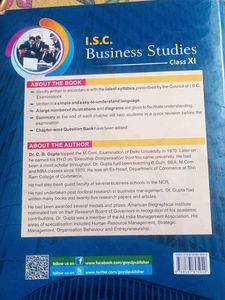 Isc Business Studies Class 11(CB Gupta)