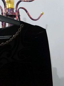 Elegant Black Velvet Dress