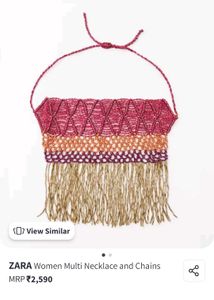 Zara Beaded Fringe Necklace
