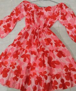 Floral Tiered Mini Dress