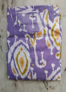 Lavender Ikat Print Kurti
