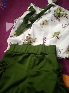 Cute Floral Top &amp; Shorts Set