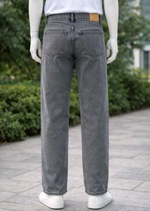 Grey Wide Leg Jeans
