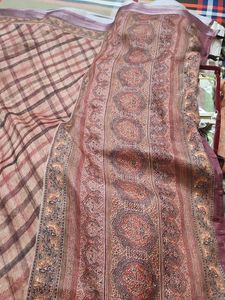 Elegant Checkered Saree