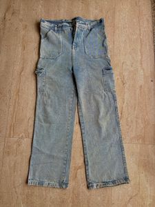 DENIM CARGO PANTS ✨