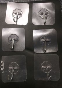 6 PCs Small Sticky Wall Hook