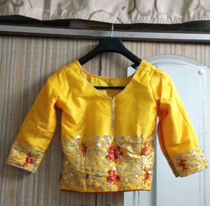 Yellow Embroidered Lehenga Choli