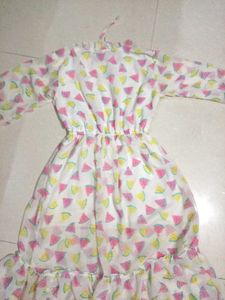 Cute Watermelon Print Dress