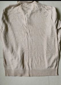 Beige Knit Sweateshirt