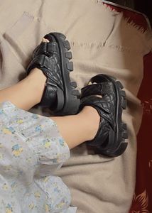 H&amp;M Black Quilted Chunky Sandals