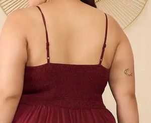 Elegant Maroon Maxi Dress