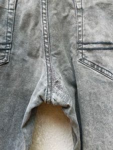 Distressed Gray Wash Jeans