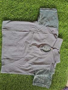 Blouse With Mandarin Collar For Women