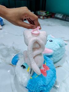 Mew Pokemon Plush Keychain