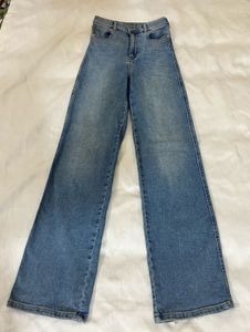 Wide Leg Denim Jeans