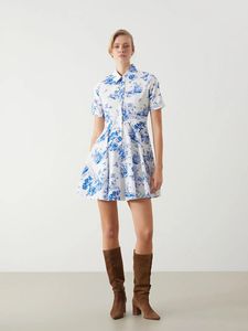 LCW Green Cotton Shirt Dress – Size L