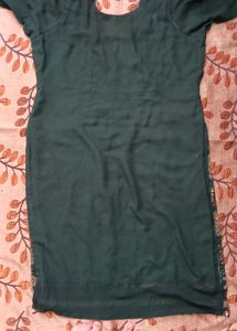 Green Embroidered Kurti