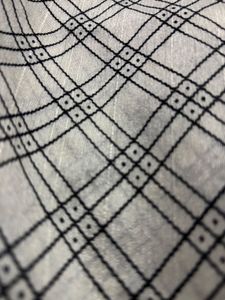 Black And White Checked Saree