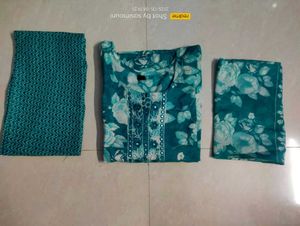 Rayon Cotton Kurti Set