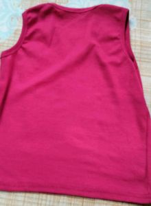 Pink Sleeveless Tank Top
