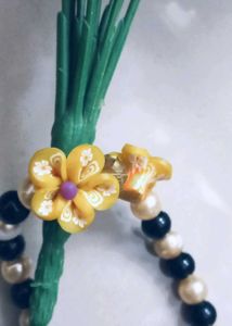 Handmade Floral Made Charm Bracelet