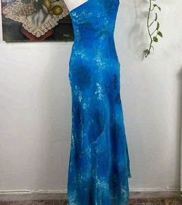 Blue Floral Maxi Dress