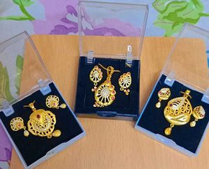 1 Gm Gold Plated Pendant Set