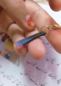Resin art earrings