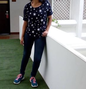 Star Print Pullover