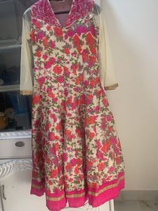 Silk Anarkhali Dress📌offer In Profile