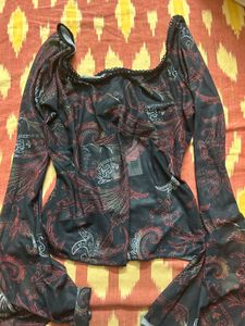 Paisley Print Top