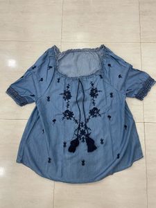 🛍️THRIFT ALERT:The Ultimate Indigo Nomad Blouse!