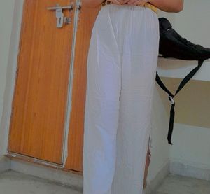 White Cotton Plazoo