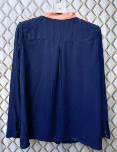 New With Tag Korean Cute Royal Baggy Shirt