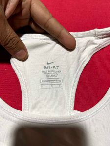Nike White Sports Bra