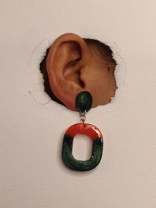 5 Colour Is Available.. Resin Earrings..