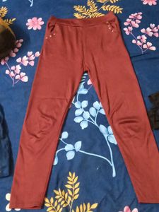 Burgundy Casual Trousers