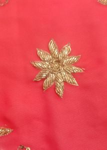 Heavy Zardozi Hand Work Saree
