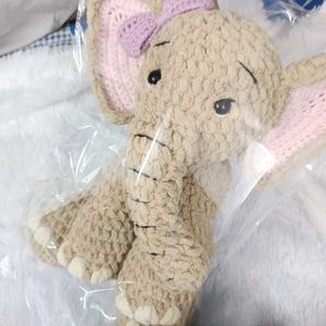 Crochet Elephant Soft Toy 🐘💖