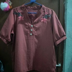 Floral Embroidered Blouse