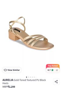 Aurelia Rose Gold Strappy Sandals
