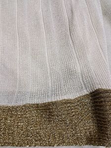 Pleated Top With Golden Trim