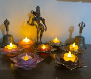 Handmade lotus candle/tea light holder