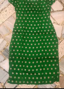 Green Banarsi Kurta Set