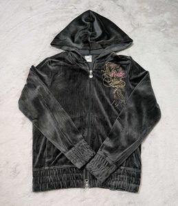 ✨💥Y2K Nike Velvet Hoodie - embroidered logo