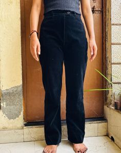 Black Velvet Pant